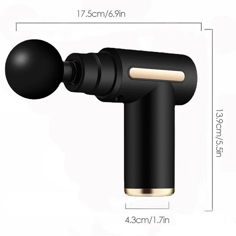 Mini Deep Tissue Massage Gun 💪🔋 | Portable Muscle Massager for Neck, Back & Leg Pain Relief