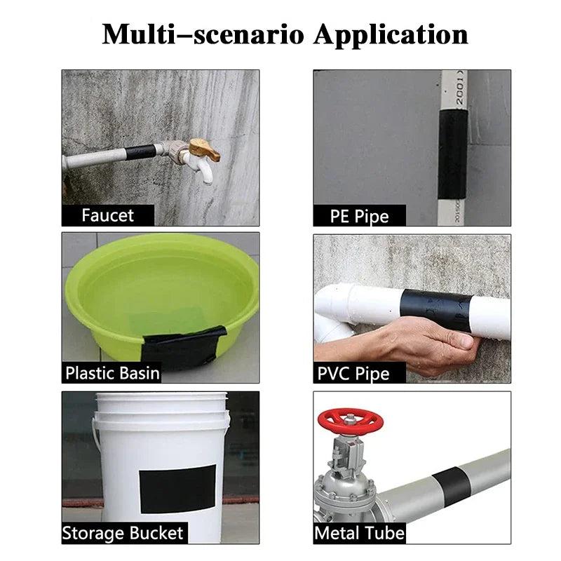 cm Rubberized Waterproof Tape Super Strong Flex Anti Leakage Fix Tapes Adhesive Repair Stop Leak Seal Patch Sealant duct tape