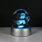 Pokemon 3D Crystal Ball LED Night Light – Pikachu, Gengar, Eevee & Mewtwo Collectible Lamp