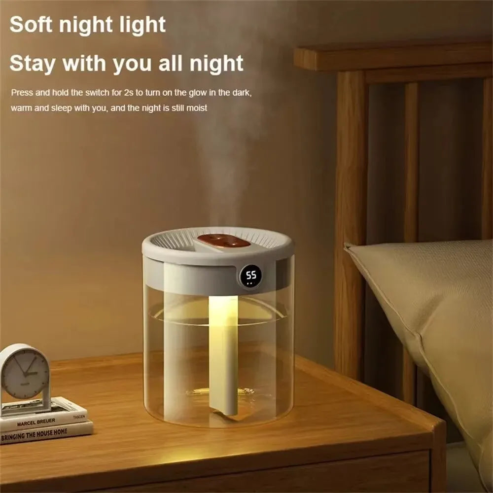 L Humidifier Household Small Large Capacity Mute Bedroom Usb Office Desktop Portable Student Two Port Spray Water Supplement