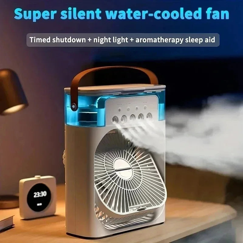 Portable In Fan AIr Conditioner Household Small Air Cooler LED Night Lights Air Adjustment Home Fans Dropshipping