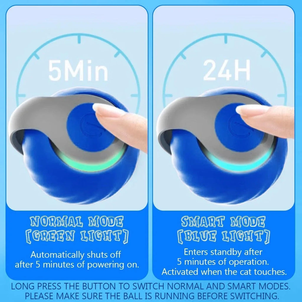 Smart Interactive Speedy Tail Pet Toys Automatic Moving Balls for Cats And Dogs Touch Motion Rolling Ball for Indoor and Outdoor - Zecs shopping