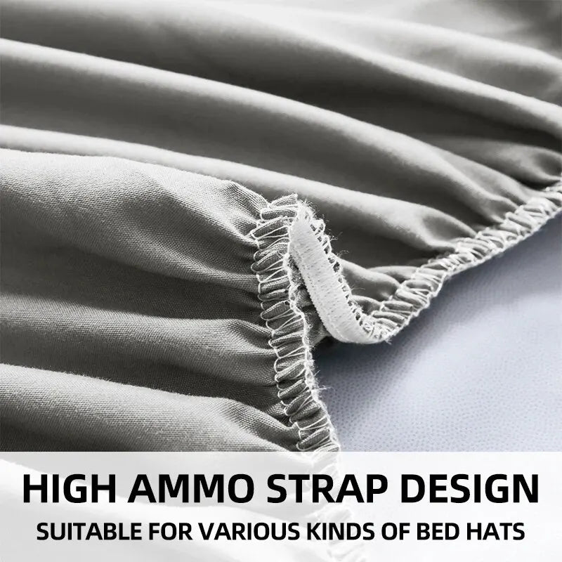 Safe Waterproof Mattress Protector, Soft Comfortable Breathable Solid Color Bedding Mattress Cover Fitted, Machine Washable - Zecs shopping