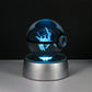 Pokemon 3D Crystal Ball LED Night Light – Pikachu, Gengar, Eevee & Mewtwo Collectible Lamp