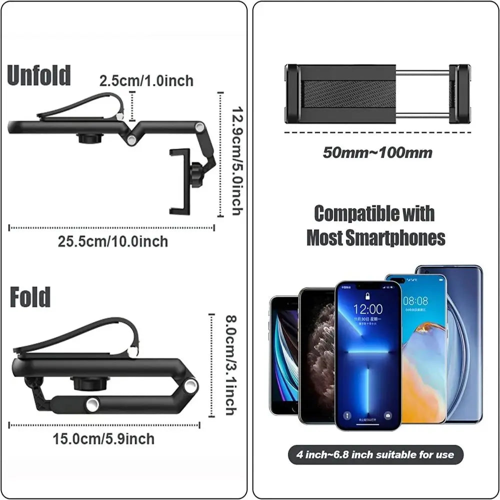 360° Sun Visor Phone Holder 🌞📱 | Multifunctional Car Mount for iPhone, Samsung & Android