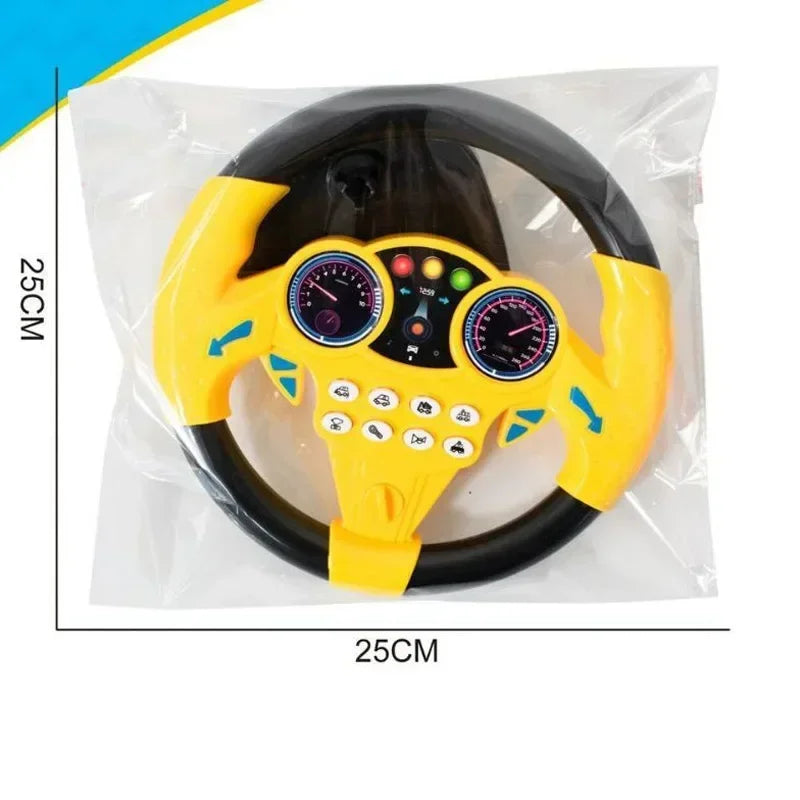 Baby Steering Wheel Toy Shining Simulation & Educational Fun for Kids