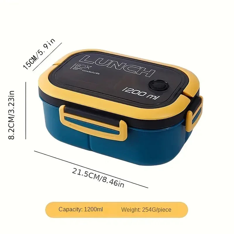 Thickened plastic lunch box compartment layer lunch box commuter lunch box microwaveable