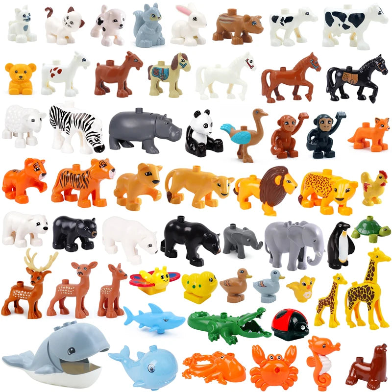 Big Size Building Blocks Cat Dog Pig Rabbit Premium & Affordable
