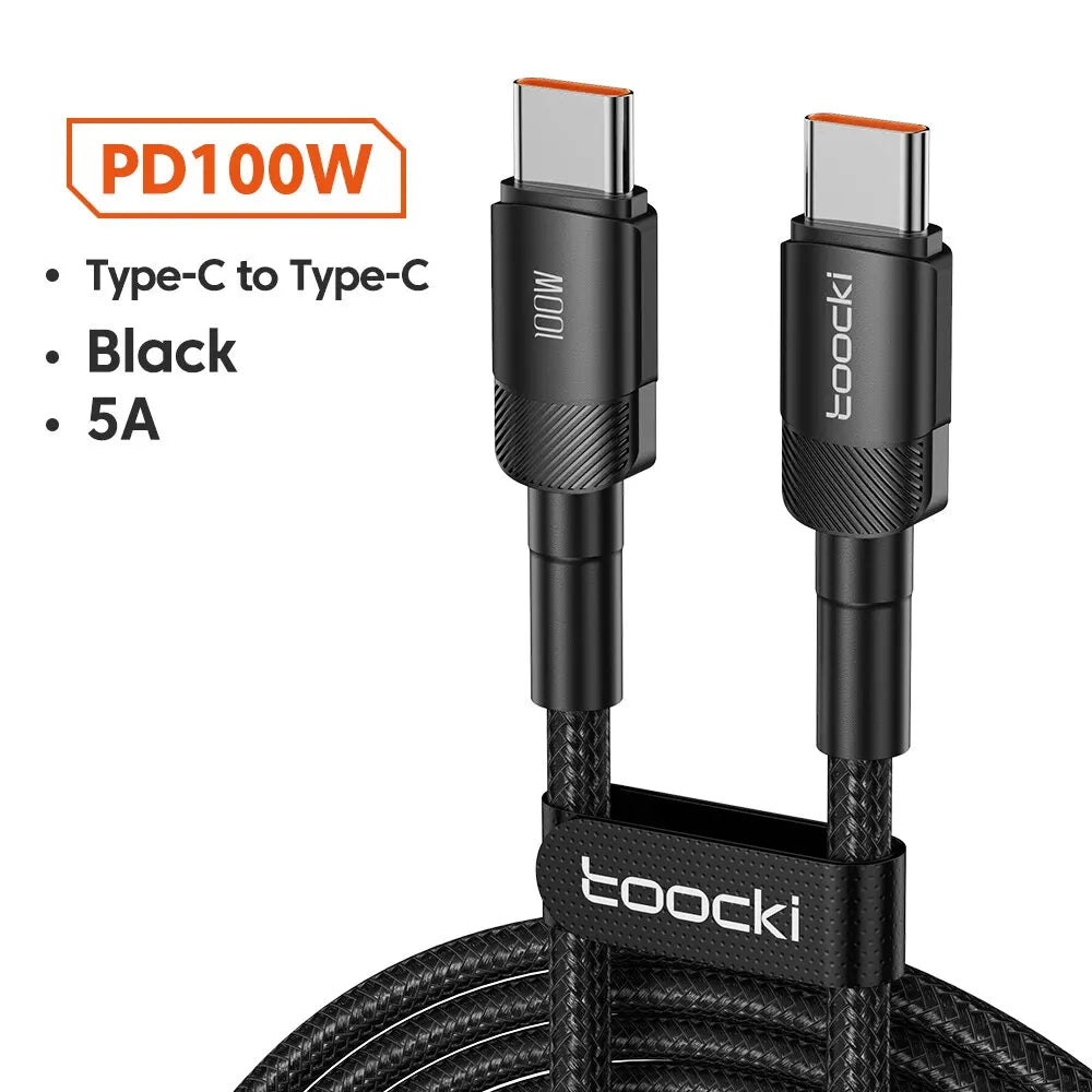 Toocki USB Type C Cable Fast Charging USB C Charger Cord For iPhone Huawei P P Realme Oppo Oneplus Power Bank