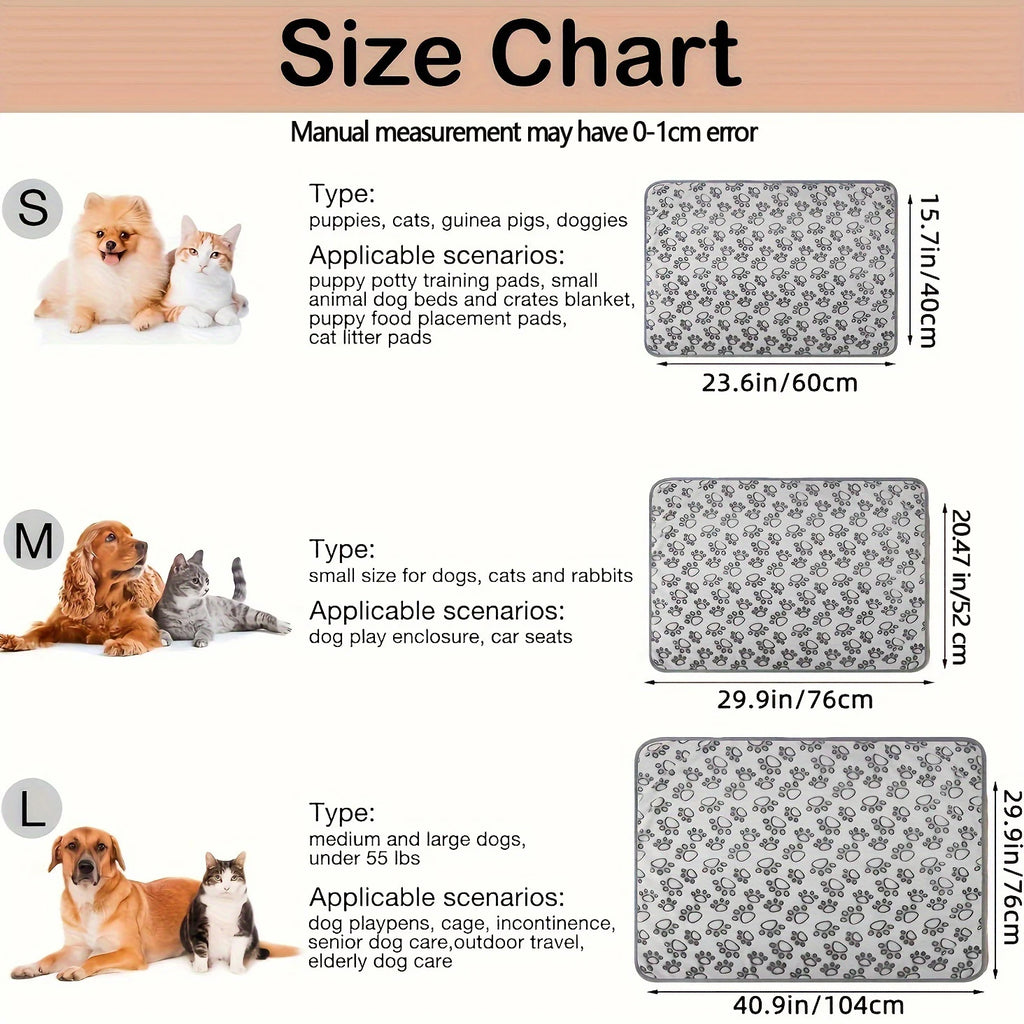Soft Fluffy High Quality Pet Blanket Cute Cartoon Pattern Pet Mat Warm and Comfortable Blanket for Cat Dogs - Zecs shopping
