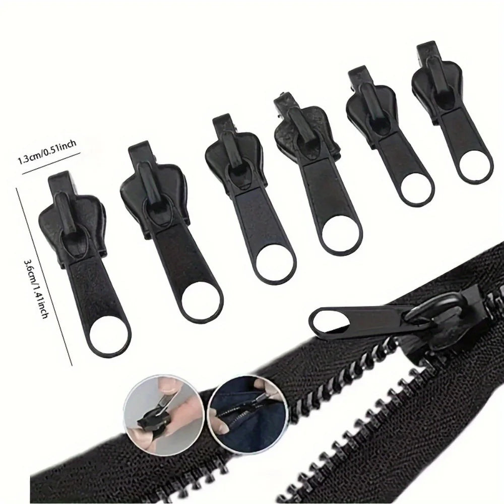 pcs Instant Zipper Repair Kit with Universal Design & Multiple Sizes Replacement Zipper