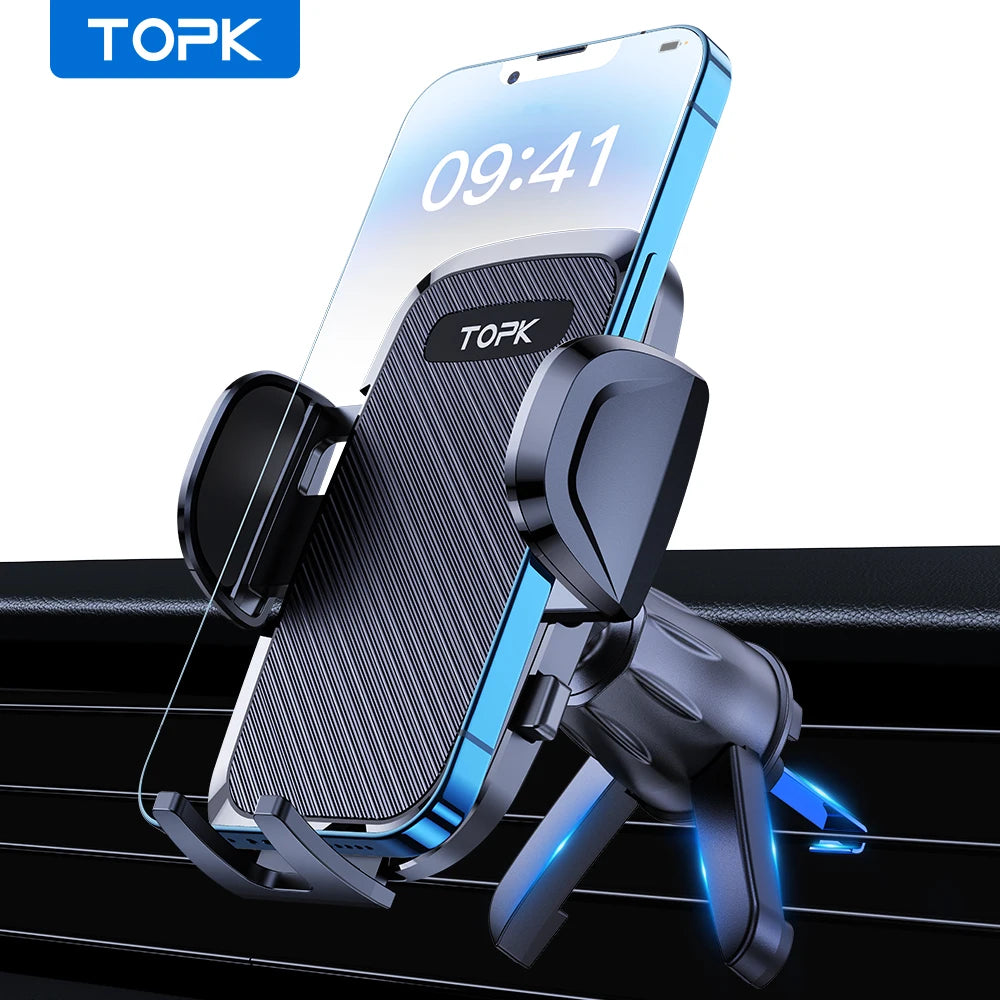 TOPK Gravity Car Phone Holder Universal Air Vent Mount for All Phones