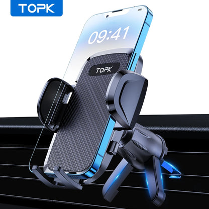 TOPK Gravity Car Phone Holder – Universal Air Vent Mount for Smartphones