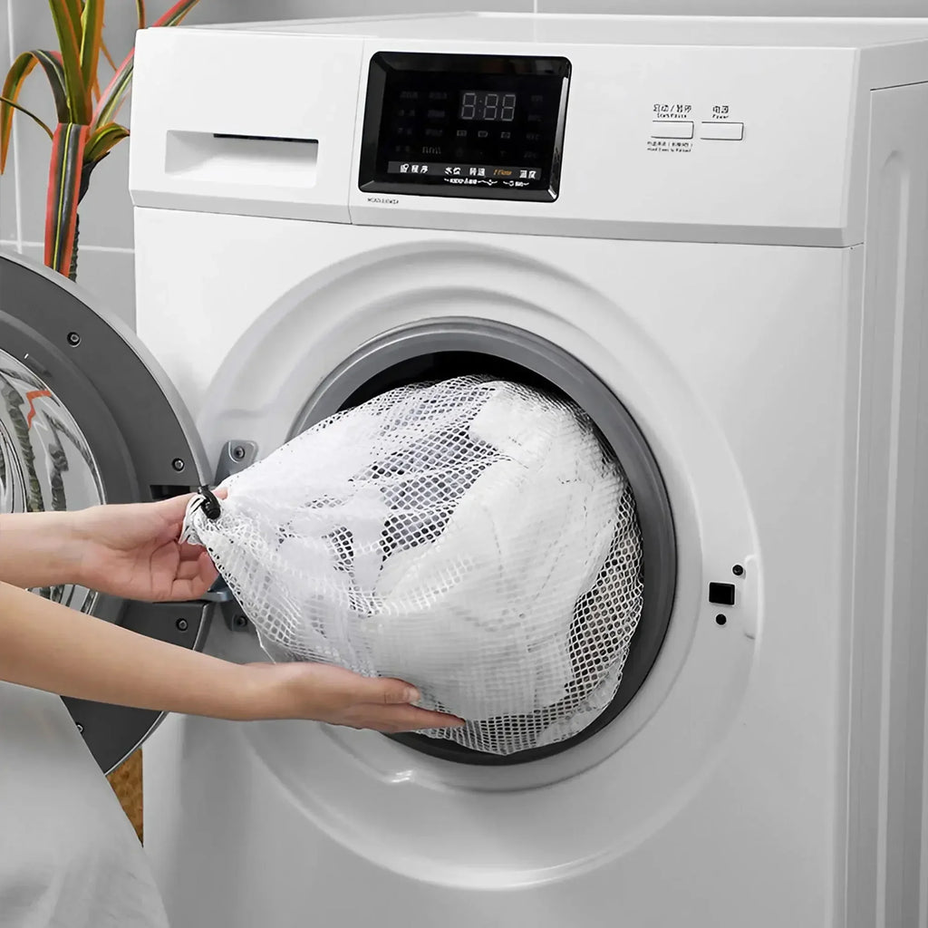 Mesh Laundry Bag - Machine Washable Travel and Laundry Use with Drawstring Closure for Blouses Hosiery and Underwear