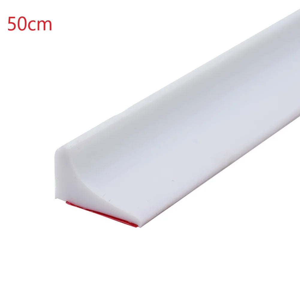 pcs Bathroom Water Stopper Silicone Retaining Strip Water Shower Dam Flood Barrier Dry And Wet Separation Blocker