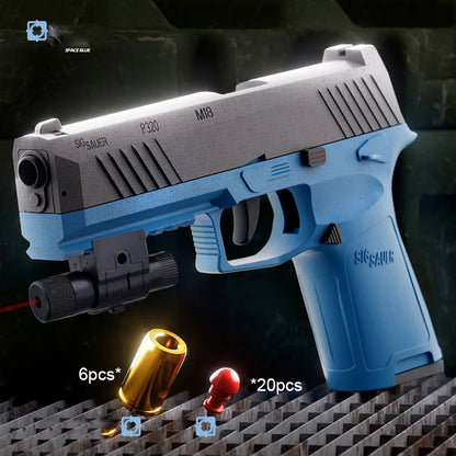TTI 2011 Blowback Soft Bullet Toy Pistol – Shell Ejecting Continuous Firing Launcher