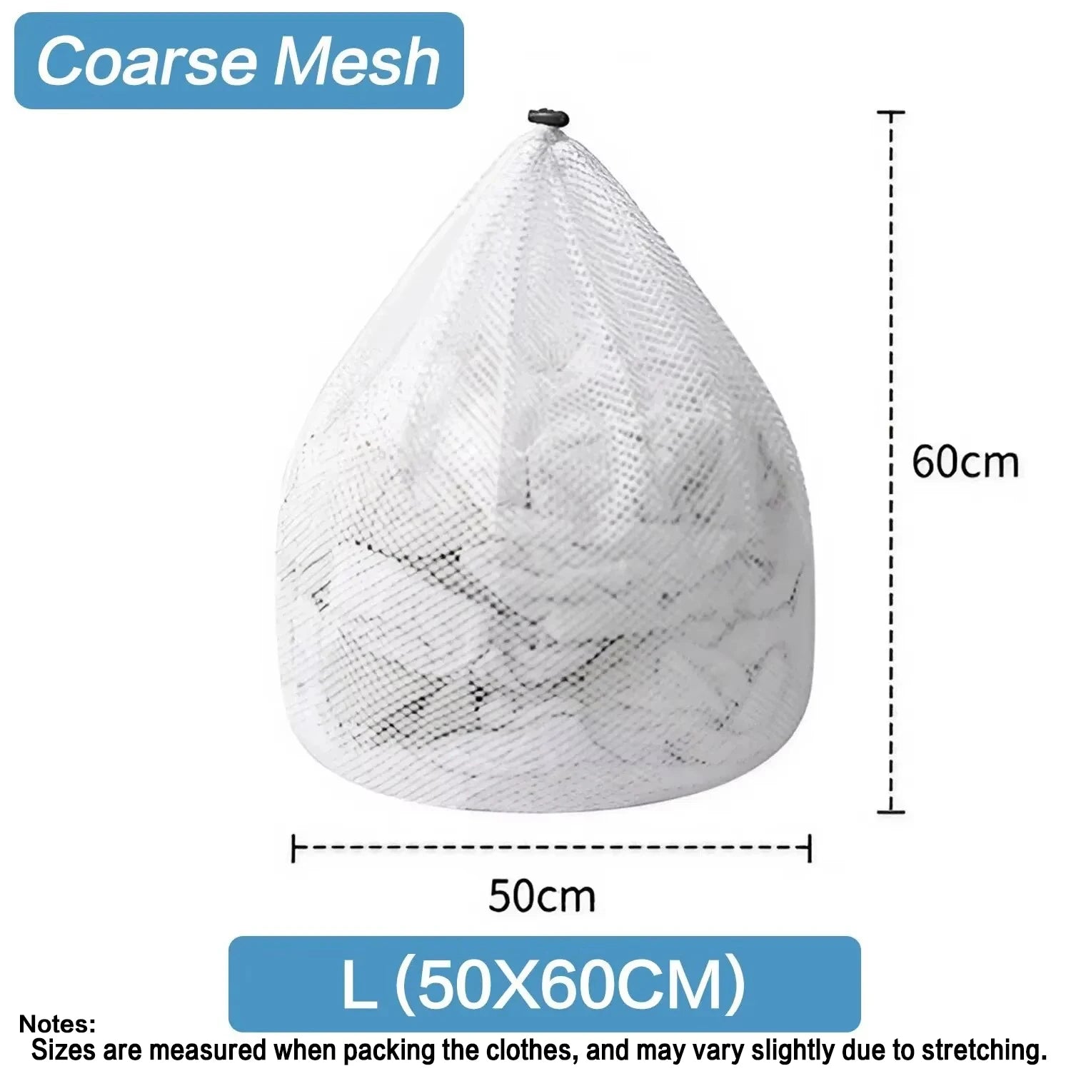 Mesh Laundry Bag - Machine Washable Travel and Laundry Use with Drawstring Closure for Blouses Hosiery and Underwear