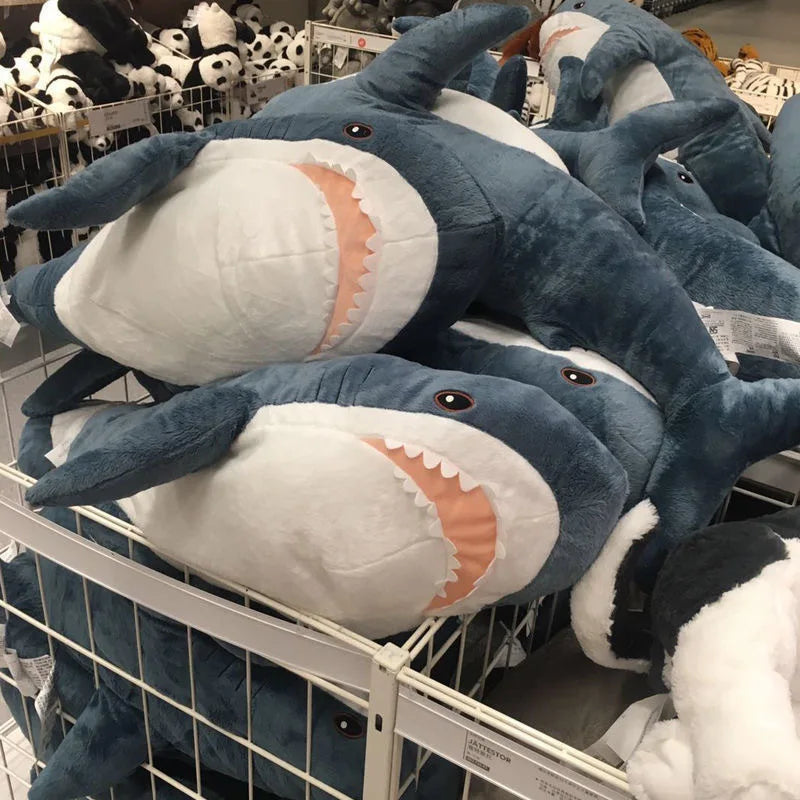 cm Shark Toy Soft Stuffed Sea Animal Accompany Pillow High Quality Gifts For Birthday Children Boys Party Decro