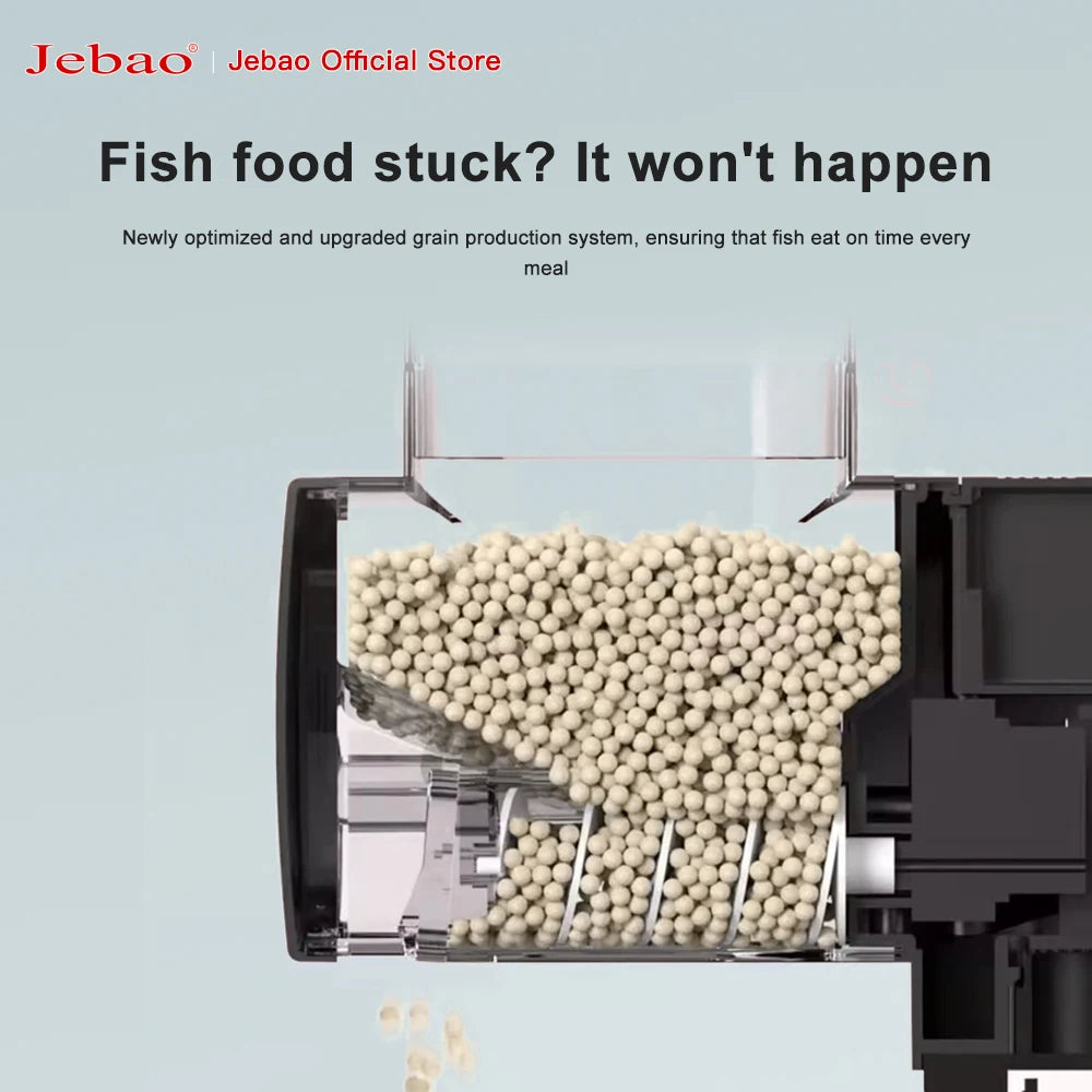 Jebao Jecod New Aquarium Fish Tank Feeder Intelligent Automatic Feeder Digital Timing Wifi Wireless Remote Control Fish Feeding - Zecs shopping