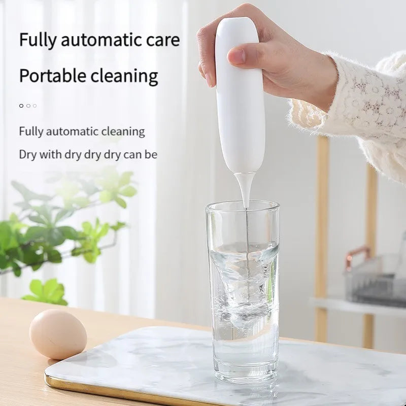 PC Battery Model Handheld Egg Beater Froth Mixer Kitchen Automatic Coffee Milk Foaming Mixer Kitchen Whisk Tools