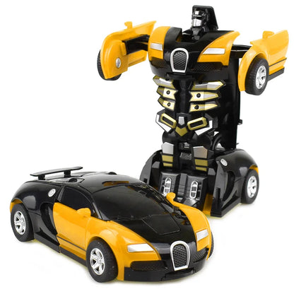 Transforming Robot Car Toy – Automatic 2-in-1 Diecast Vehicle for Kids