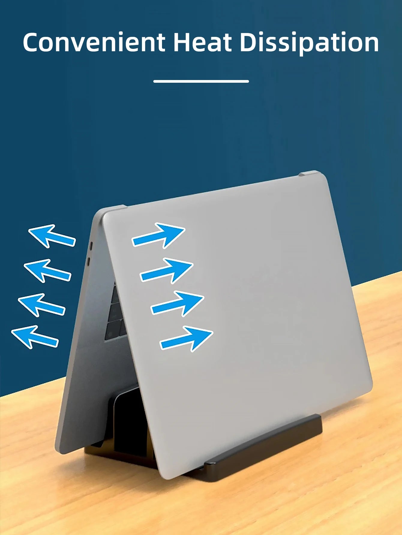 Vertical Laptop Stand Plastic Portable TabletMacbookPhone Holder Adjustable Desktop Notebook Dock Space Save Tablet Accessory