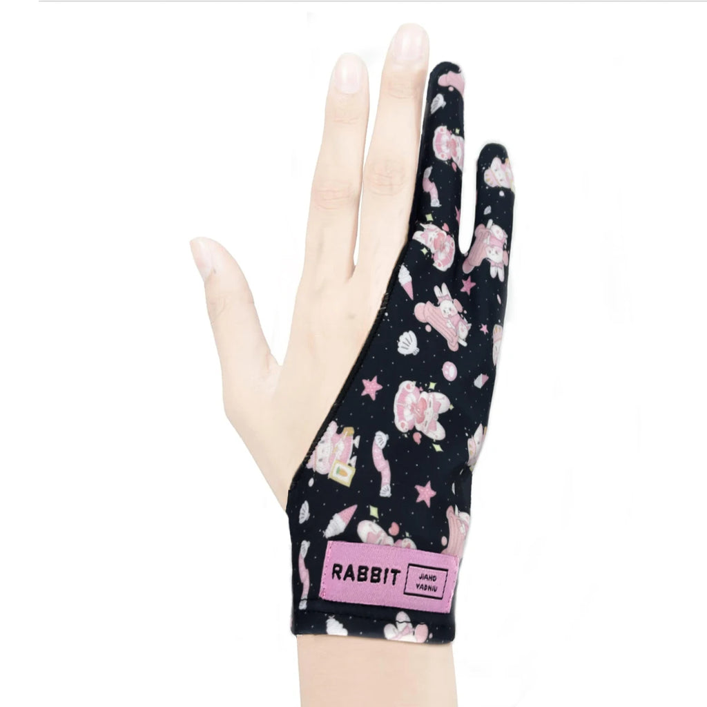 Cute Two-finger Glove for IpadGraphics Drawing Tablet HUION WACOMXP-PEN Sweat-proof Glove for sketching Paiting Art Student