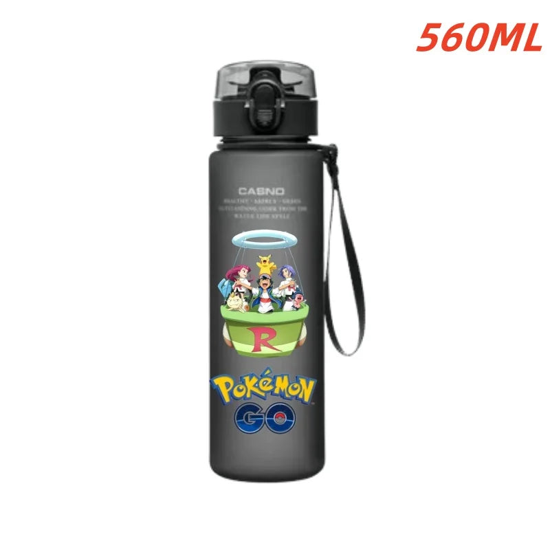 Pokemon Water Bottle ML Cute Pikachu & Gengar Kids Sports Cup Large Capacity Portable Drink Bottle