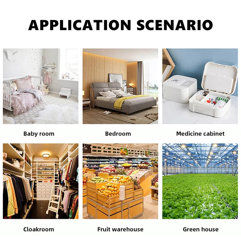 Tuya Zigbee WiFi Temperature Humidity Sensor Smart Home Connected Thermometer Compatible With Smart Life Alexa Google Assistant