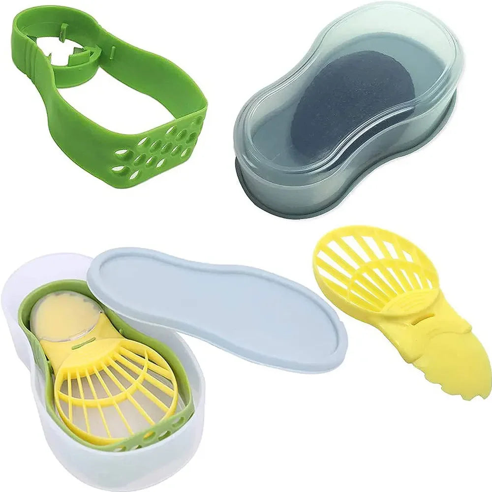 Avocado Slicer In Shea Corer Butter Fruit Peeler Cutter Pulp Separator Plastic Knife Kitchen Vegetable Tools