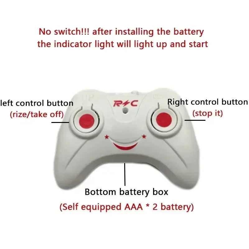 Rechargeable Mini Rc Drone Remote Safe Fall-Resistant Rc Helicopters Drone Children Toys