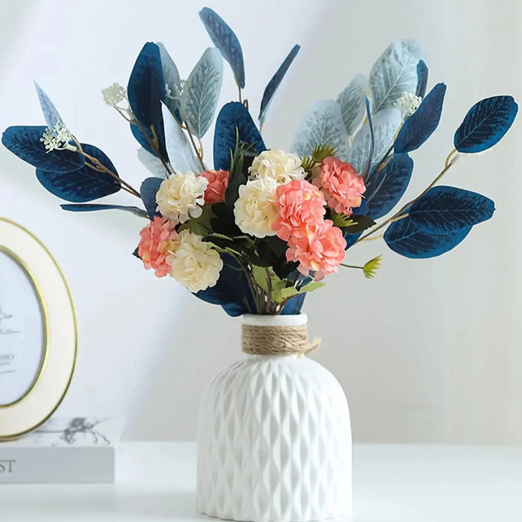 1/2Pcs Water Ripple Vase Rope Plastic Flower Pot Arrangement Modern Nordic Style Home Living Room Desktop Decoration Ornament - Zecs shopping