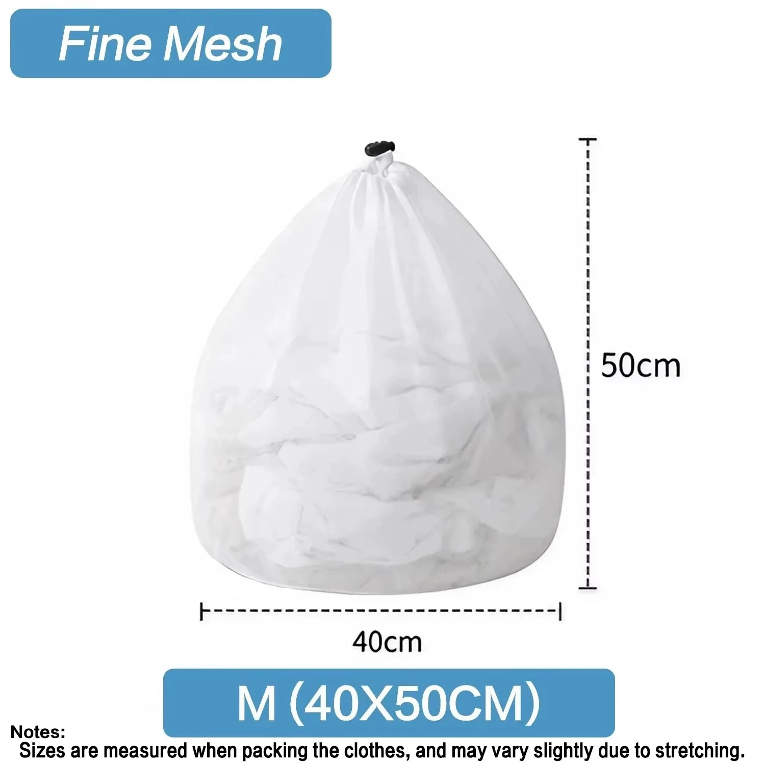 Mesh Laundry Bag - Machine Washable Travel and Laundry Use with Drawstring Closure for Blouses Hosiery and Underwear