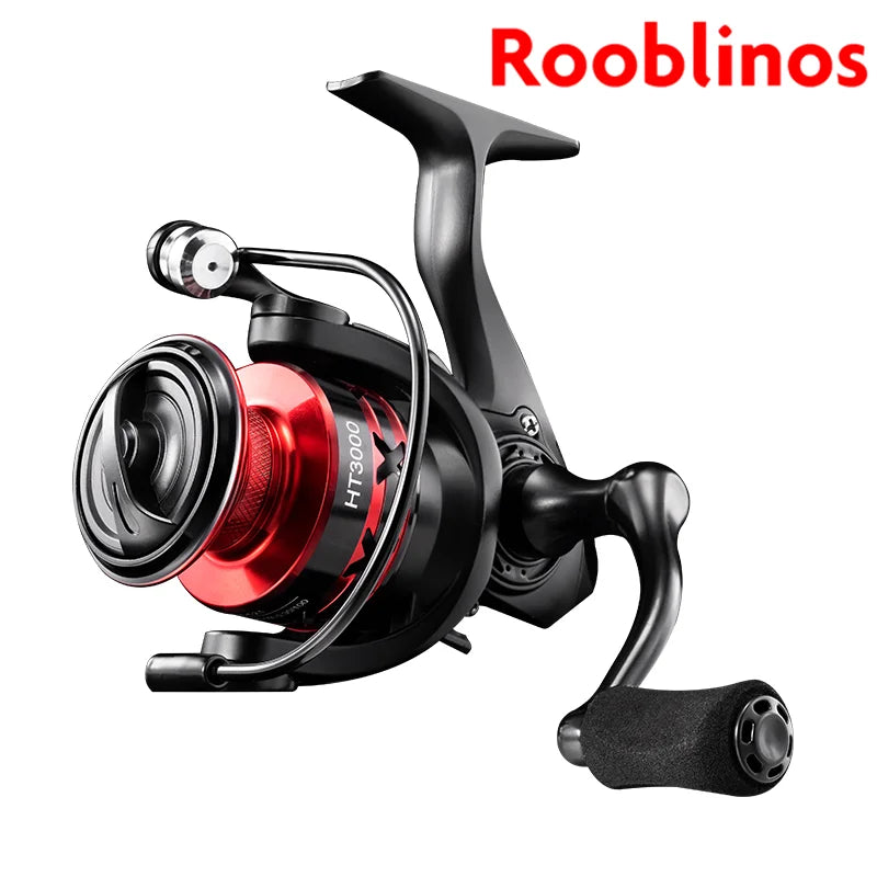Rooblinos HT Spinning Fishing Reels For Saltwater Freshwater Metal Spool LeftRight Interchangeable Trout Carp Fishing Tackle