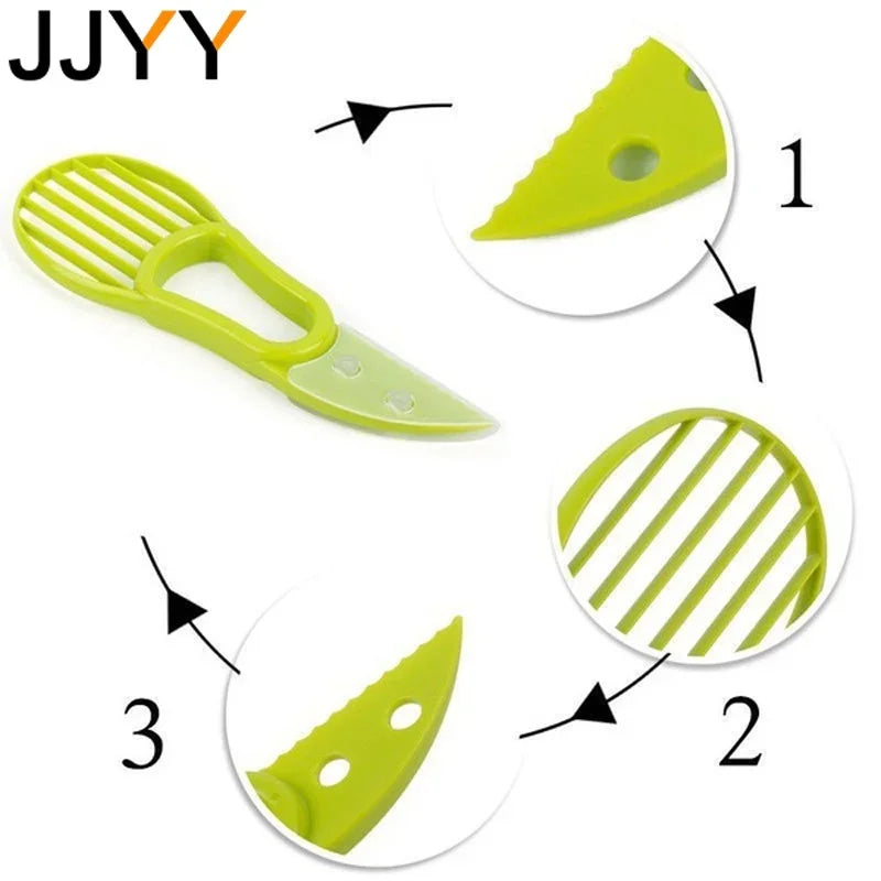 Avocado Slicer In Shea Corer Butter Fruit Peeler Cutter Pulp Separator Plastic Knife Kitchen Vegetable Tools