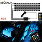 4-in-1 RGB LED Foot Lights – App & Remote Control Car & Motorcycle Interior Lighting
