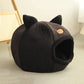 Cozy Winter Cat Bed Cave – Warm Indoor Pet House Tent for Cats & Small Dogs