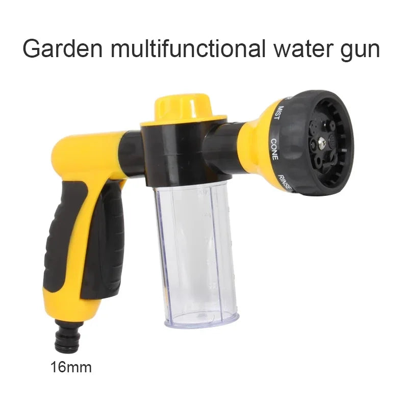 Multi-functional high pressure car wash water gun foam sprayer spray bottle household car water pipe car watering flower - Zecs shopping
