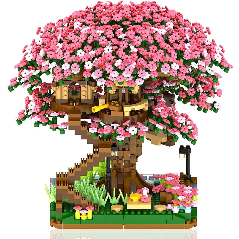 Mini Sakura Tree Building Blocks Set Diy Cherry Premium & Affordable