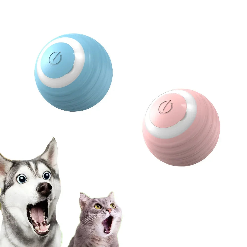 Cat Interactive Ball Smart Cat Toys for Pet Indoor Automatic Rolling Ball Electronic Interactive Cat Toy Cat Game Accessories - Zecs shopping