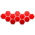 6/12pcs 3D Hexagon Mirror Wall Sticker Rose Gold DIY TV Background Living Room Stickers Wall Decor Bedroom Bathroom Home Decor - Zecs shopping
