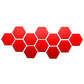 6/12pcs 3D Hexagon Mirror Wall Sticker Rose Gold DIY TV Background Living Room Stickers Wall Decor Bedroom Bathroom Home Decor - Zecs shopping