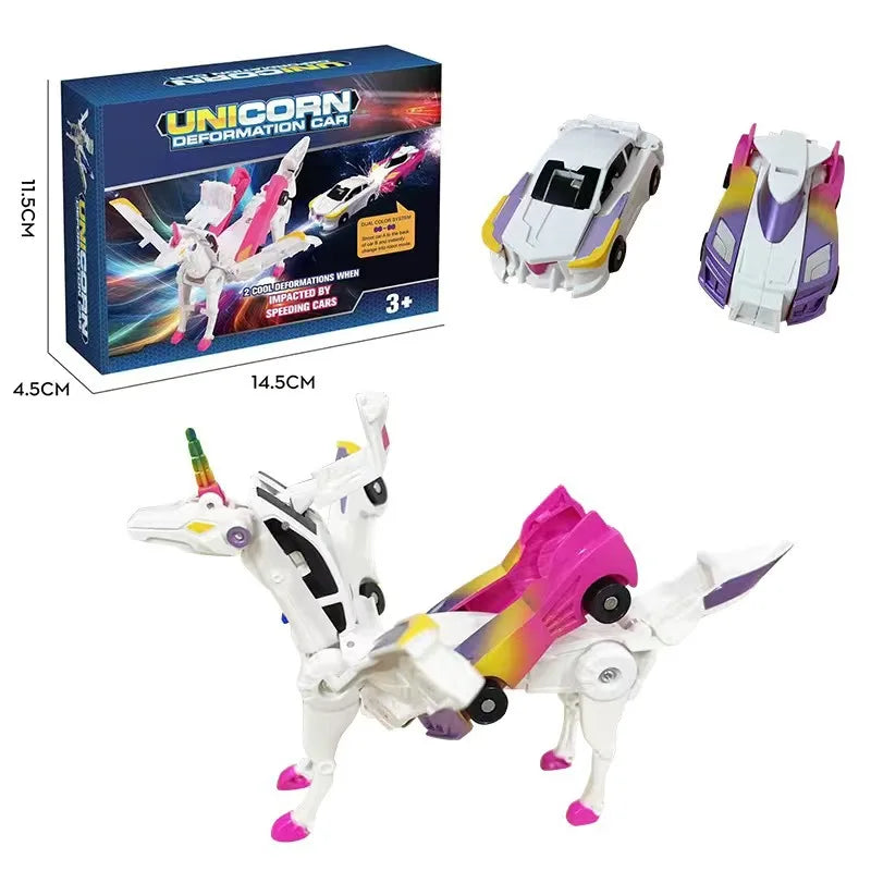 Transforming -in- Car Toy Automatic Robot & Diecast Vehicle for Kids