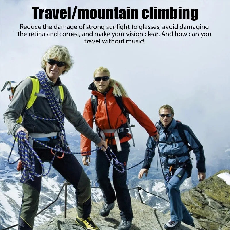 Sports Stereo Wireless Bluetooth Earphones Cycling Sunglasses Headset Phone Polarized Driving Sunglasses Riding Eyes Glasses