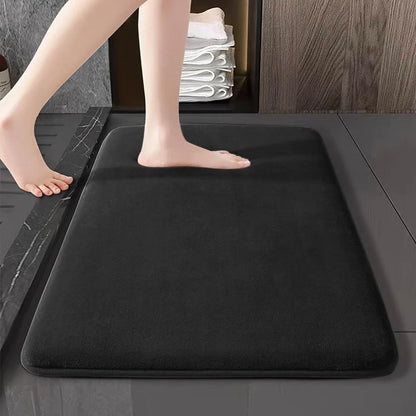 Absorbent Non-Slip Bathroom Mat – Soft Coral Velvet Bath & Door Floor Rug