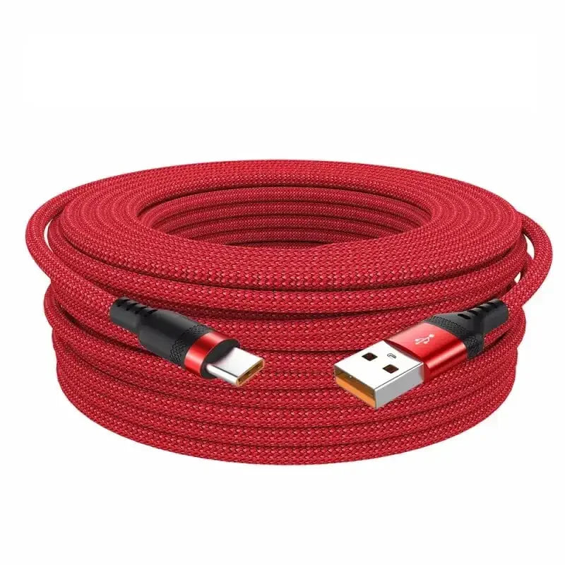 Extended Meter Type-C USB Android A Super- Charging Cable Suitable For Phone Data Cable Ultra Long Charging Cable
