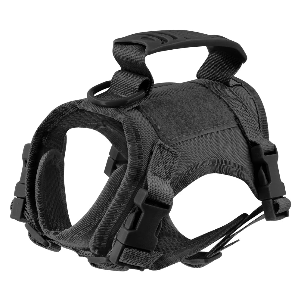Tactical Cat Harness For Walking Escape Proof Adjustable Pet Vest Harness Soft Mesh With Control Handle For Large Cat Small Dog - Zecs shopping