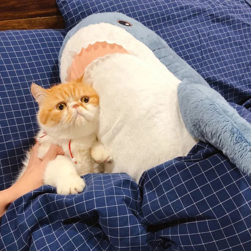 cm Shark Toy Soft Stuffed Sea Animal Accompany Pillow High Quality Gifts For Birthday Children Boys Party Decro