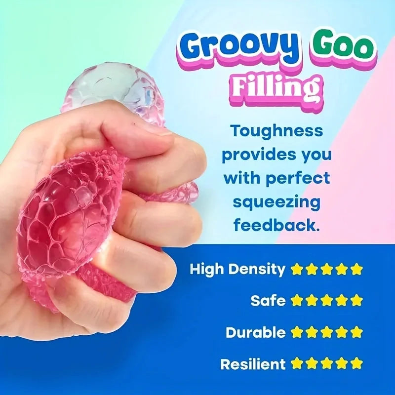 Squishy Ice Ball Toy Stress-Relief Squeeze Fun for Kids & Adults
