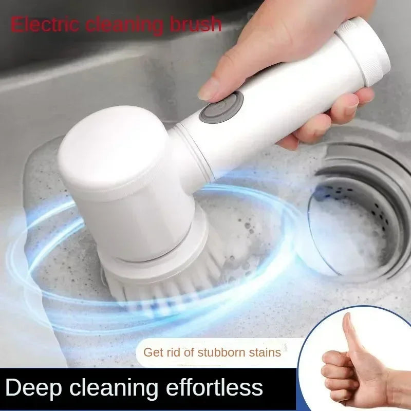 Electric Spin Scrubber Cordless Spin Scrubber with Replaceable Brush Heads Electric Cleaning Brush Cleaning Tools